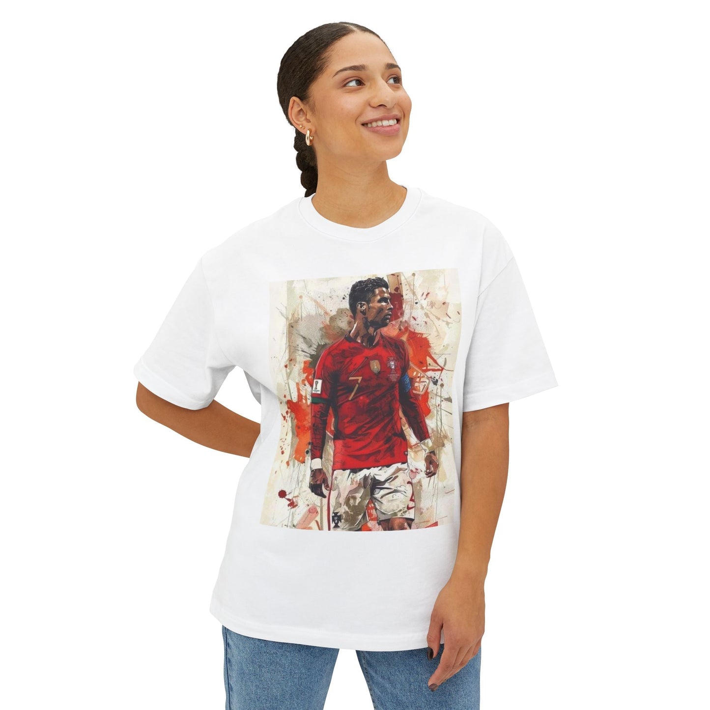 RONALDO Unisex Oversized T-Shirt Drop Shoulder