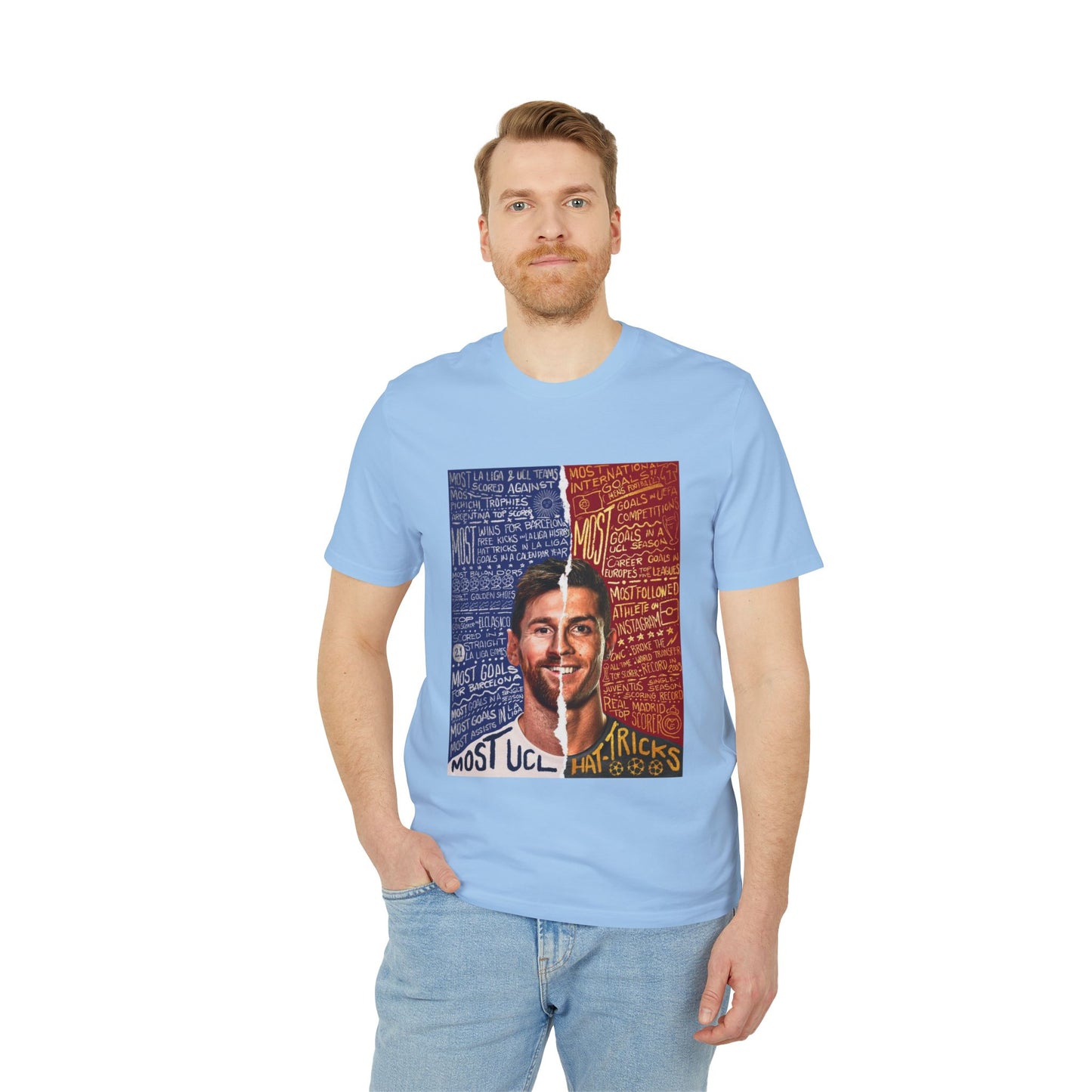 RONALDO MESSI Unisex Pure Cotton T-Shirt